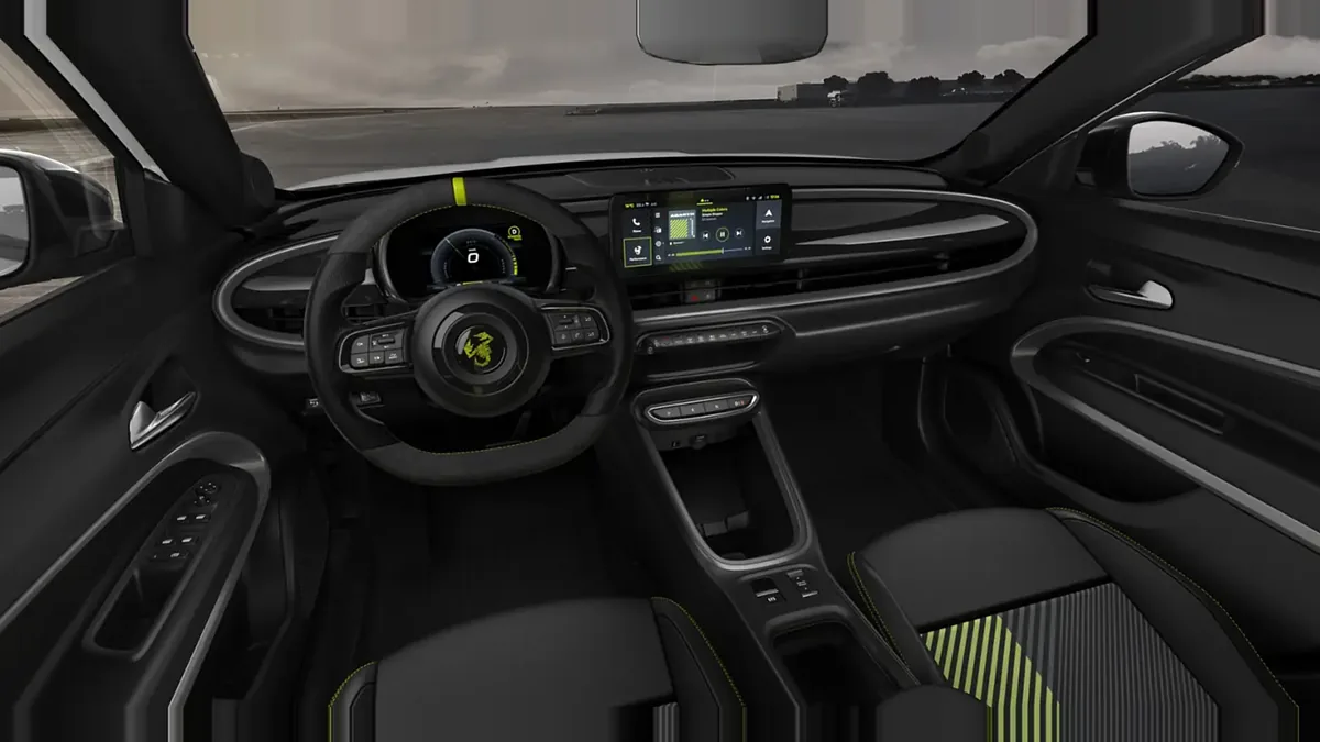 Abarth 600e Turismo, 100% eléctrico, en renting — Delantera