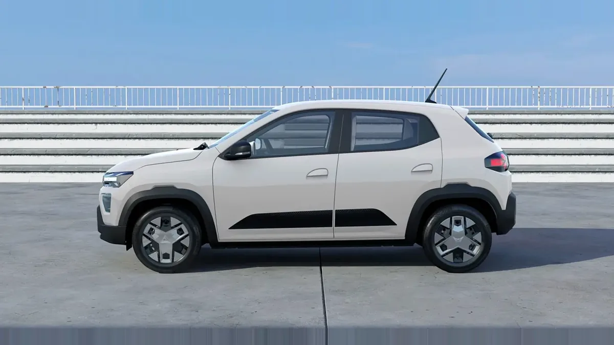 Dacia Spring Expression Electric 33kW (45CV), 100% eléctrico, en renting — Lateral