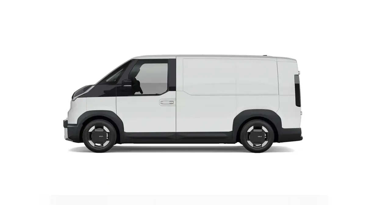 Kia PV5 Cargo L2H1 Long Range Plus, 100% eléctrico, en renting — Lateral