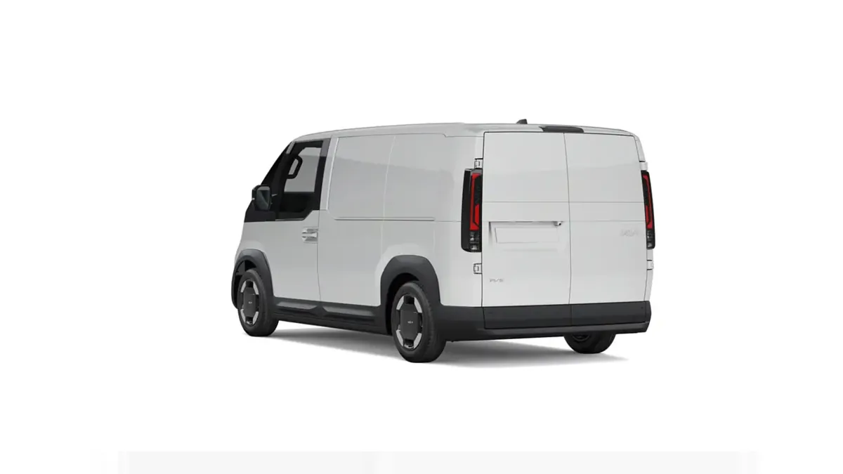 Kia PV5 Cargo L2H1 Long Range Plus, 100% eléctrico, en renting — Trasera