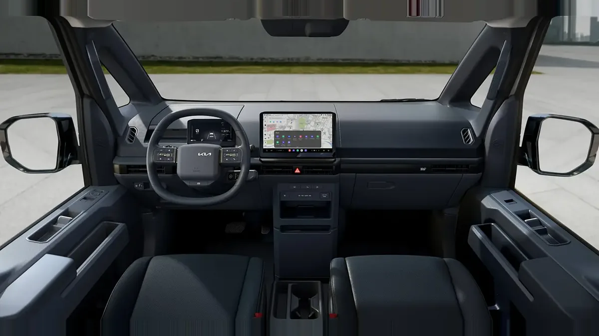 Kia PV5 Cargo L2H1 LR Essential, 100% eléctrico, en renting — Delantera