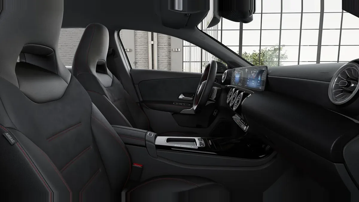 Mercedes-Benz CLASE A 250 e con tecnología híbrida EQ, híbrido enchufable, en renting — Delantera
